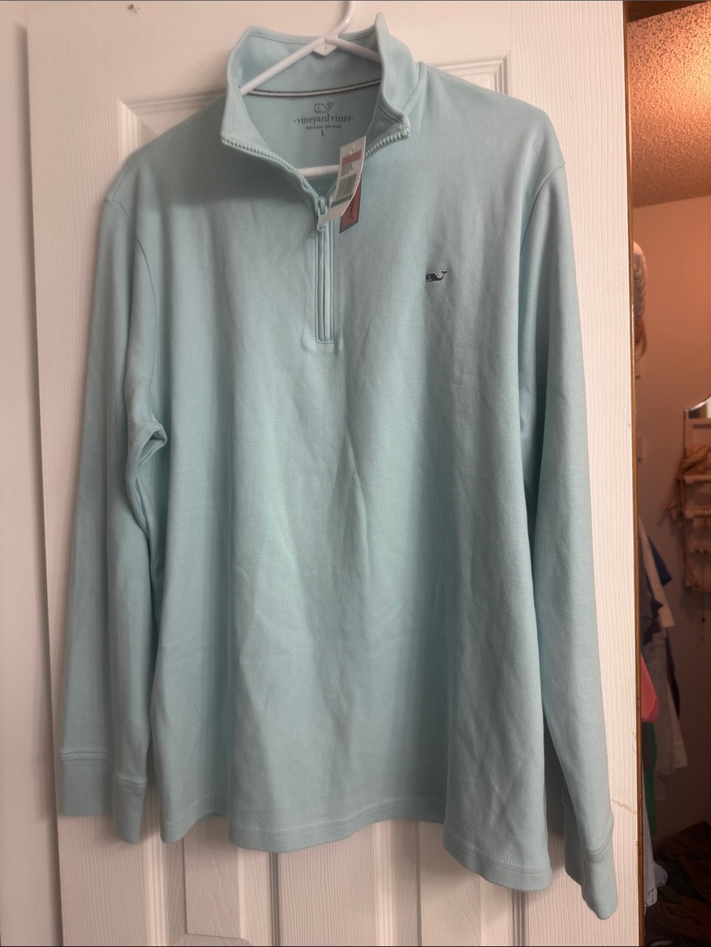 Men's Aqua Haze Quarter-Zip  - Vineyard Vines NWT Size L